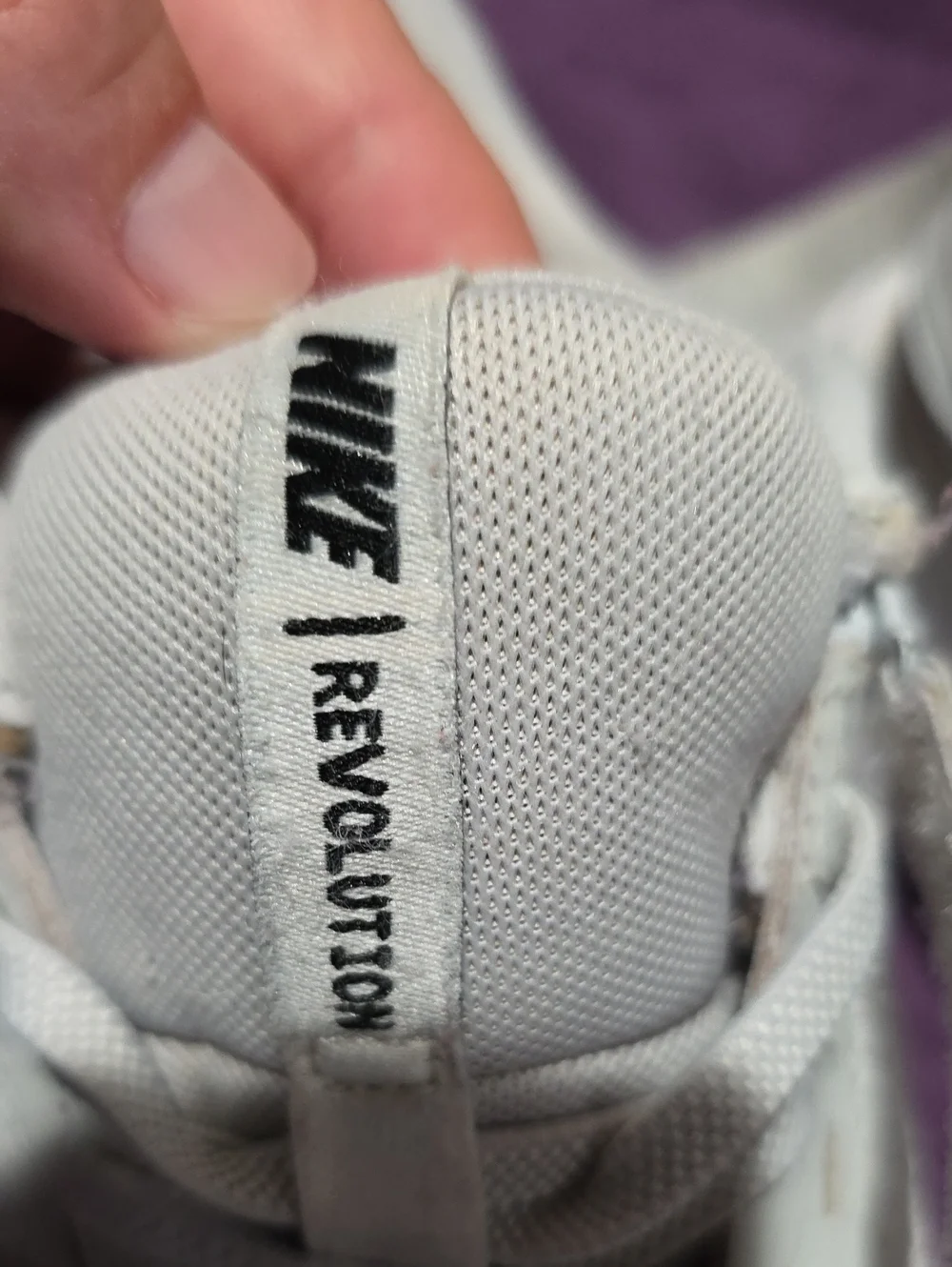 Nike White & Blue Kids' Hook-and-Loop Athletic Sneakers